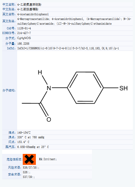 4-乙酰氨基苯硫酚.png